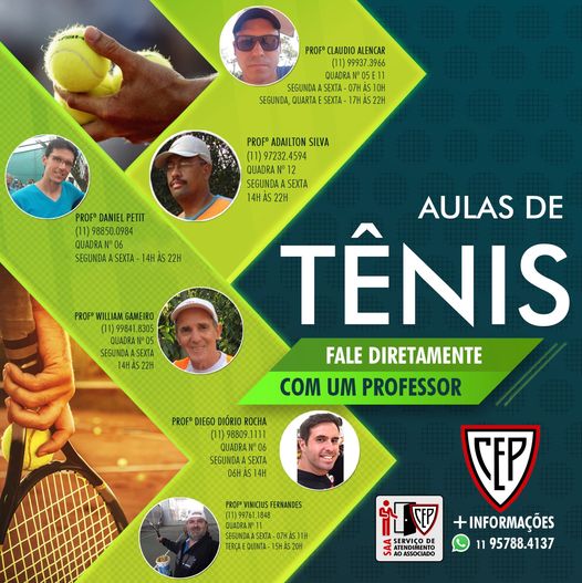 Aulas de tênis e Aluguel de Quadras - Top Tennis Center